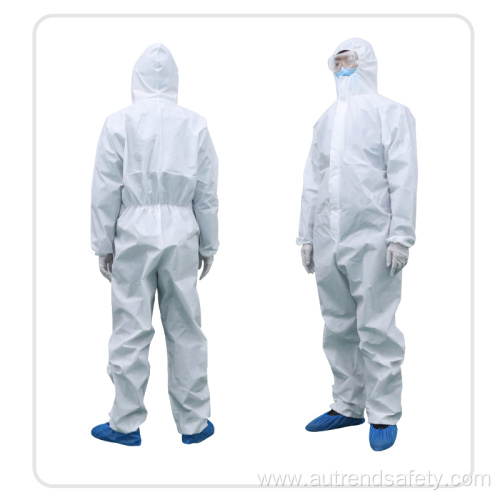 Disposable Protective Clothing Microporous Fabric Coveralls